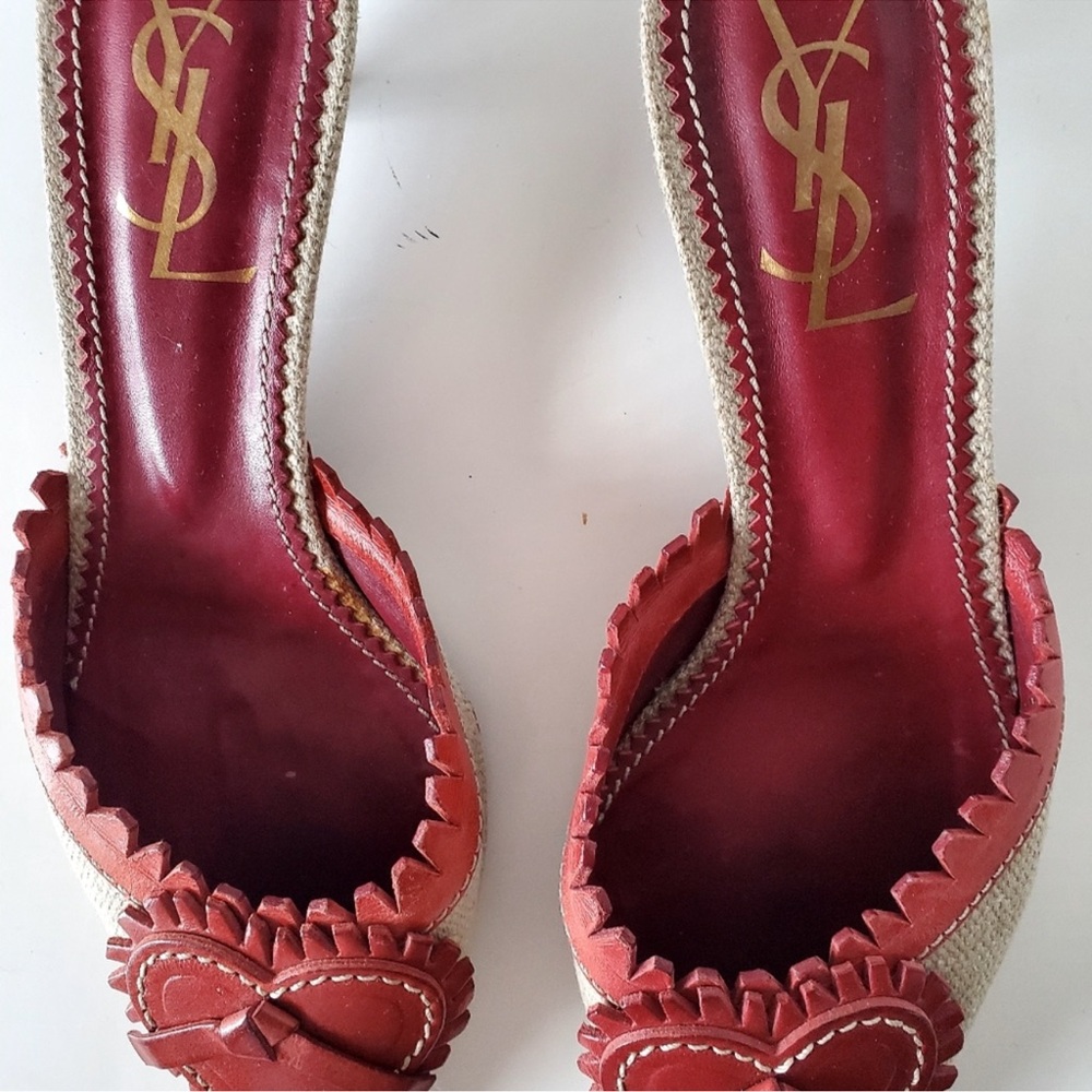 (CHECK NEW LISTINGS - for similar/cheaper options) 🧡 YSL kitten heart heels - Picture 3 of 7